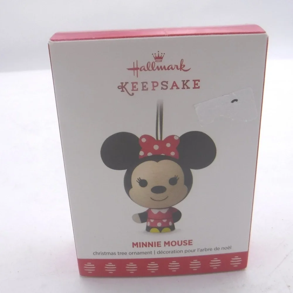 Disney Hallmark Keepsake Minnie‎ Mouse Wood Christmas Ornament Jake Angell 2017